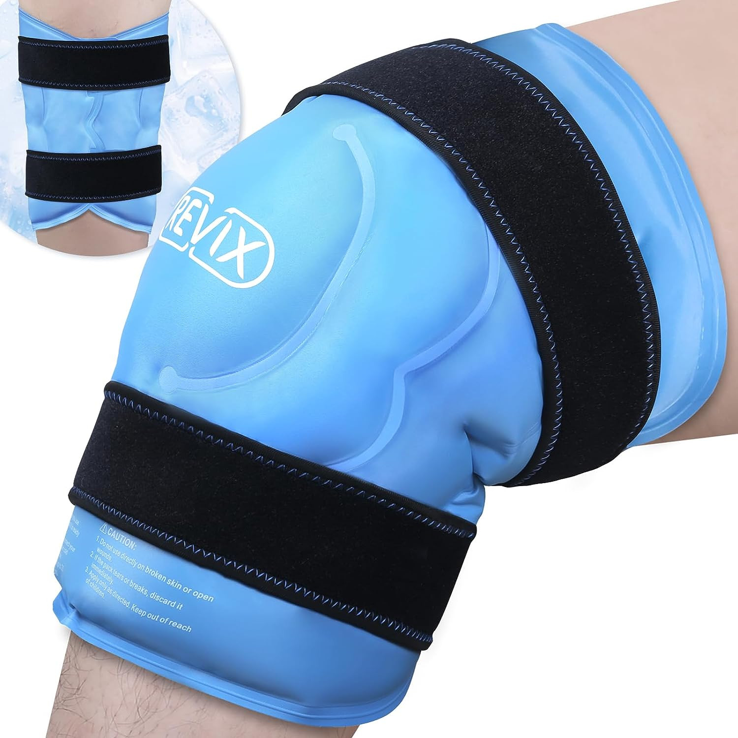 20‘’ XXXL Knee Ice Pack Wrap around Entire Knee, Extra Large Ice Pack for Knee M