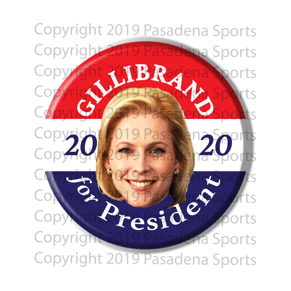 2020 KIRSTEN GILLIBRAND FOR PRESIDENT 2.25" CAMPAIGN BUTTON kg20, made in AZ USA