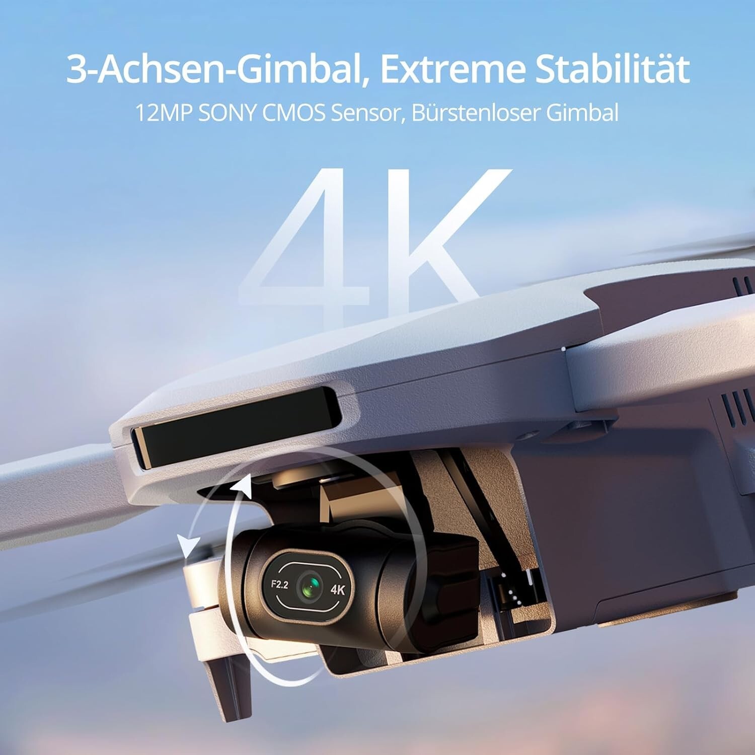 Used Potensic ATOM 3-Axis Gimbal 4K GPS Drone Standard Kit Under 249g Foldable