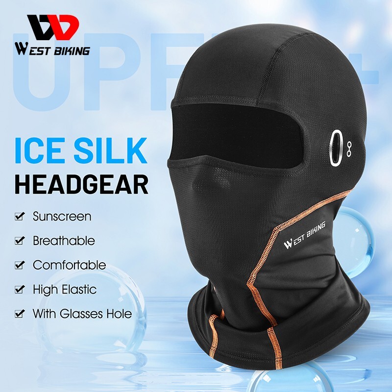 Cycling Cap Face Mask Motorcycle Balaclava Helmet Liner Hat with Glasses Holes