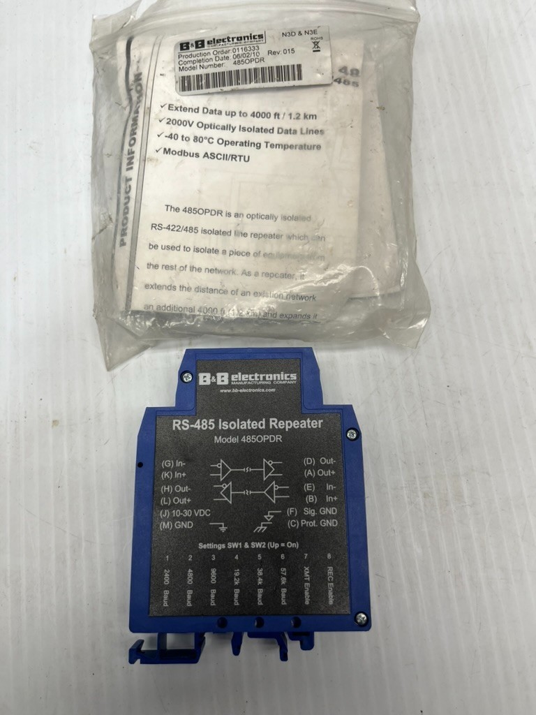 NEW - RS-485  ISOLATED REPEATER  MODEL  4850PDR
