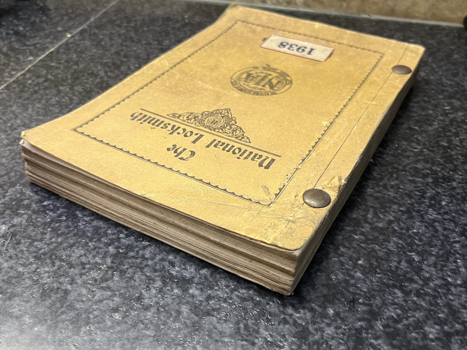 Dec 1938 The National Locksmith Hand Book Codes Book