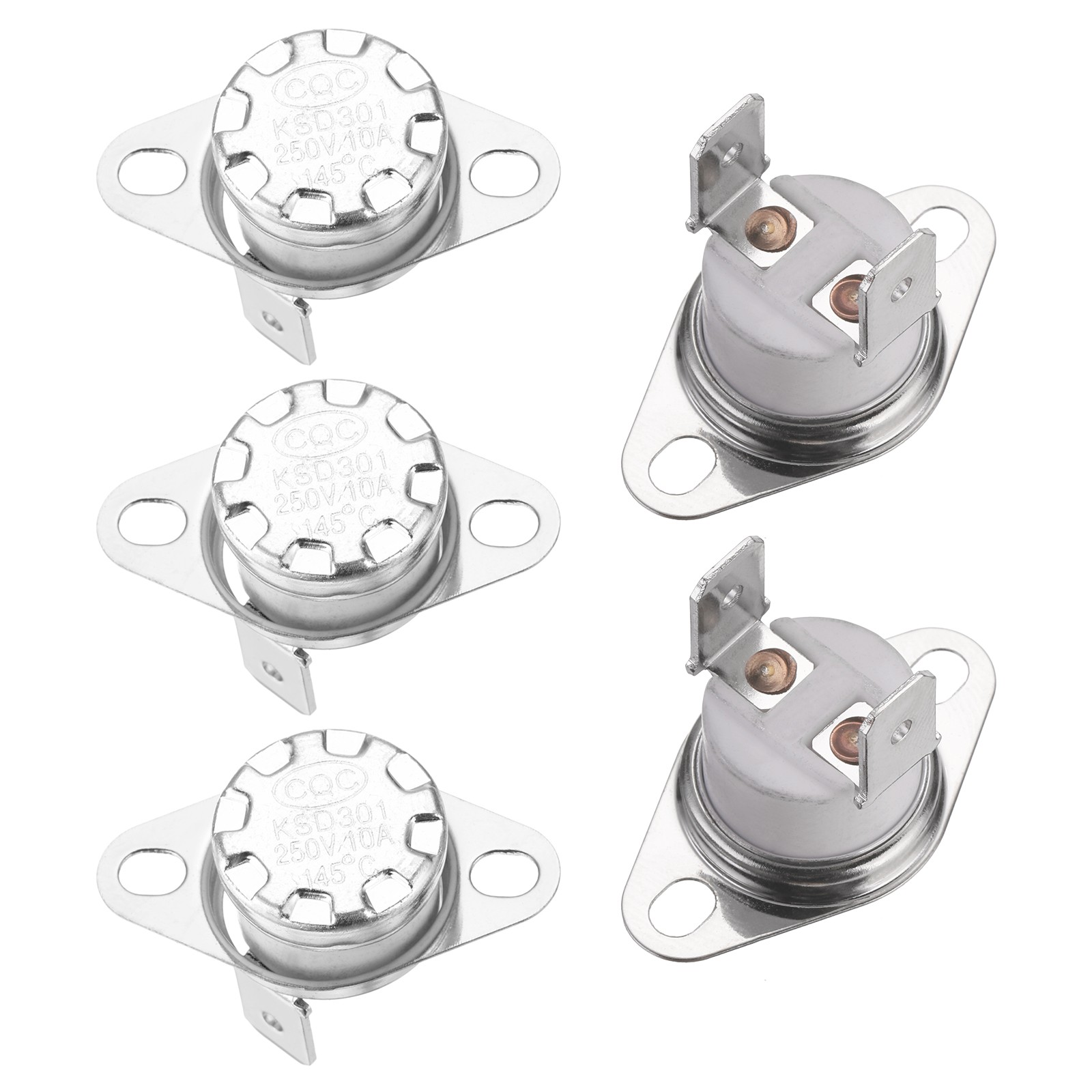 Temperature Control Switch , Thermostat , 145°C , 10A , N.C 5pcs