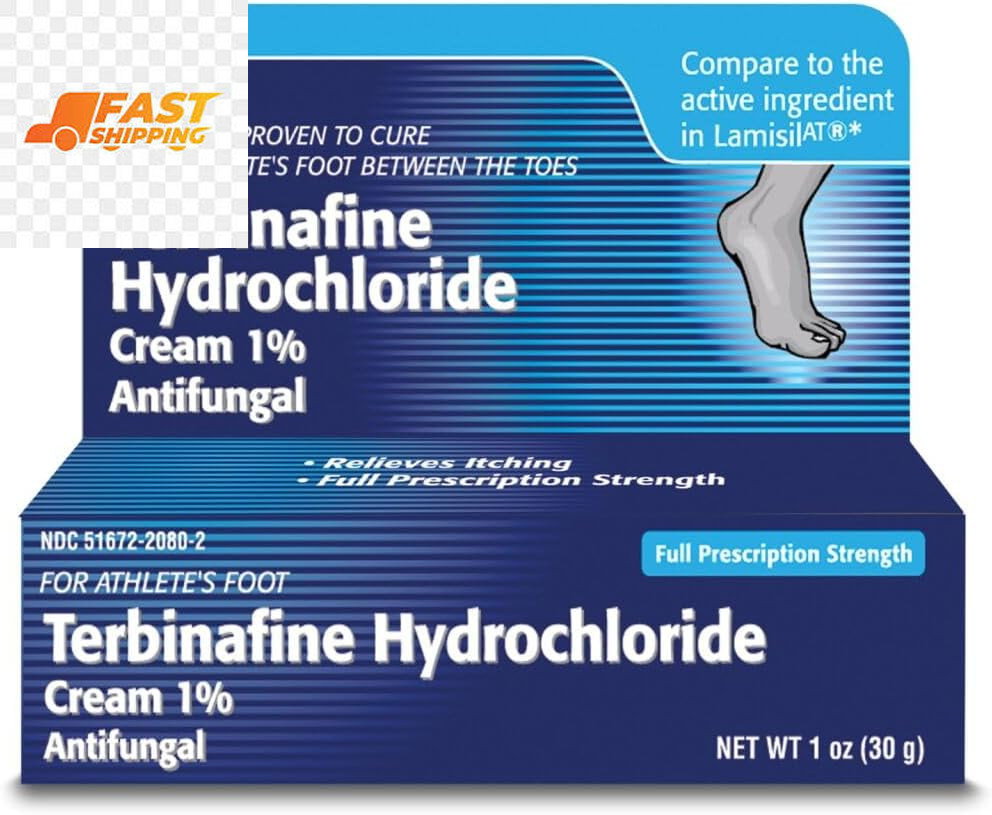 Terbinafine Hydrochloride Antifungal Cream 1% (1 Oz.)