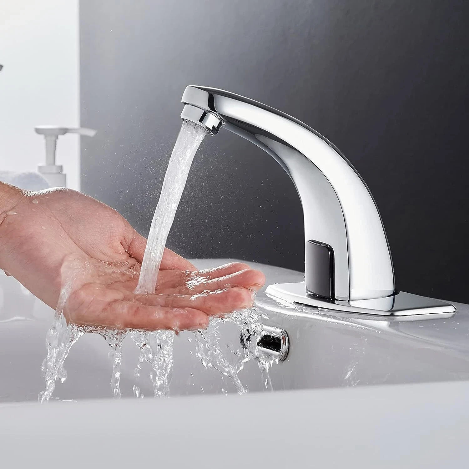 Automatic Motion Infrared Sensor Touchless Bathroom Sink Faucet