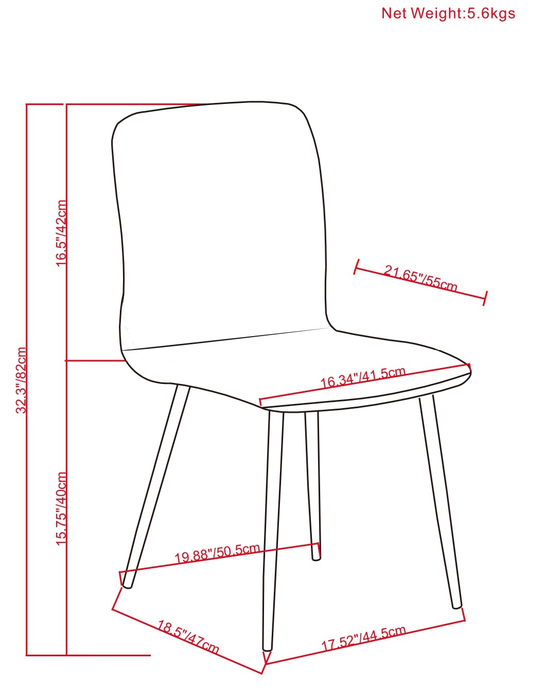 Baylor - Dining Chair - Dark Grey