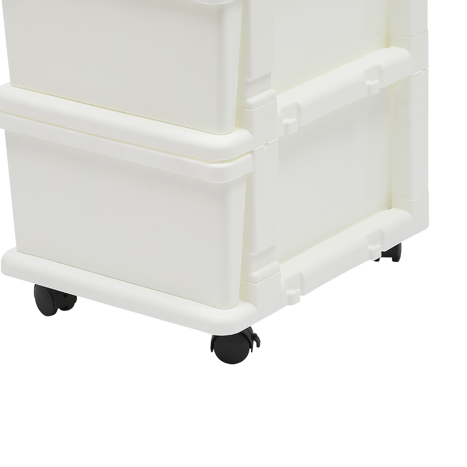 87.8cm(H) Document Storage Box Movable Office File Drawer Organizer W/ 4 Drawers