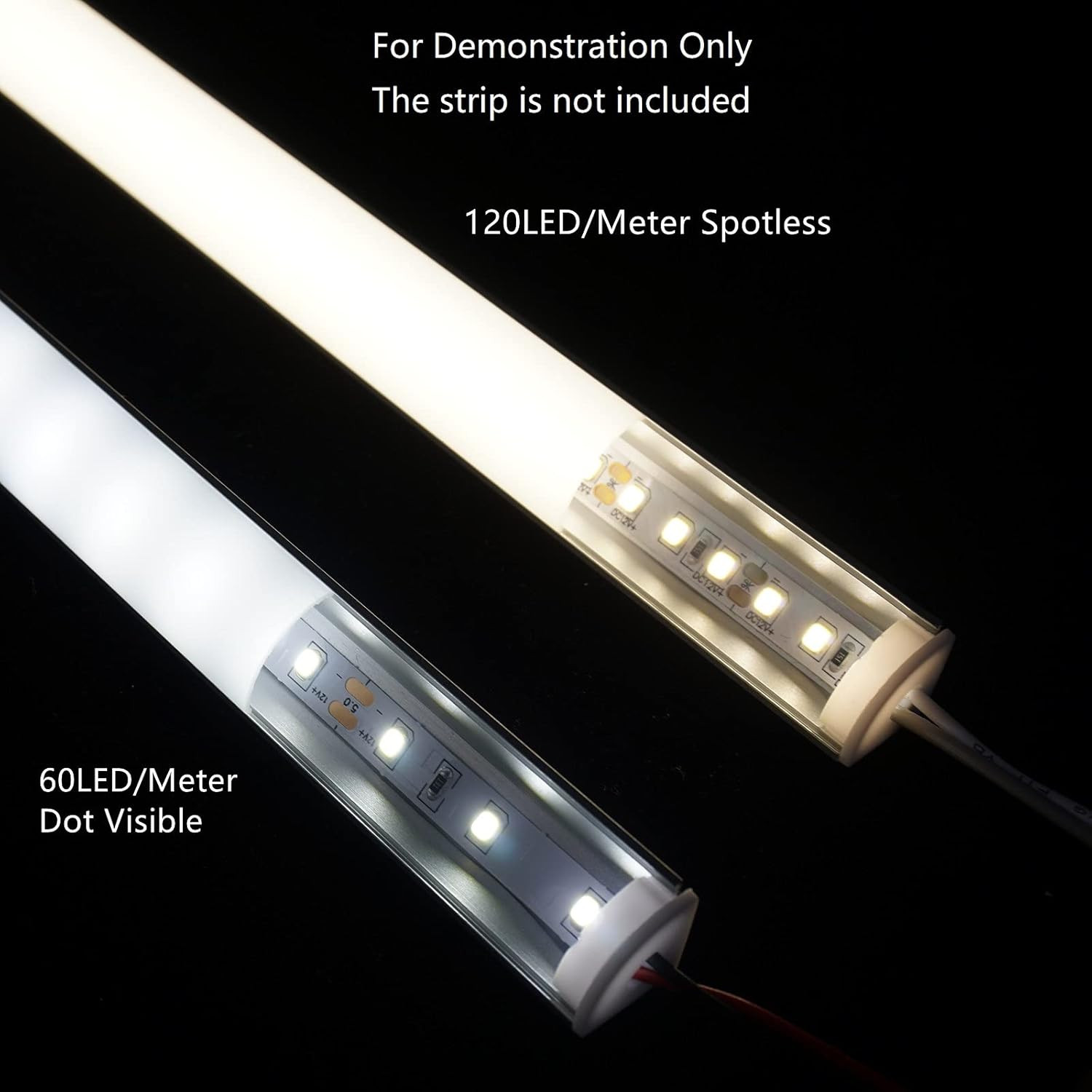 UV Resistance 6.56FT V Shape LED Strip Channel Diffuser,10-Pack Aluminum Profile