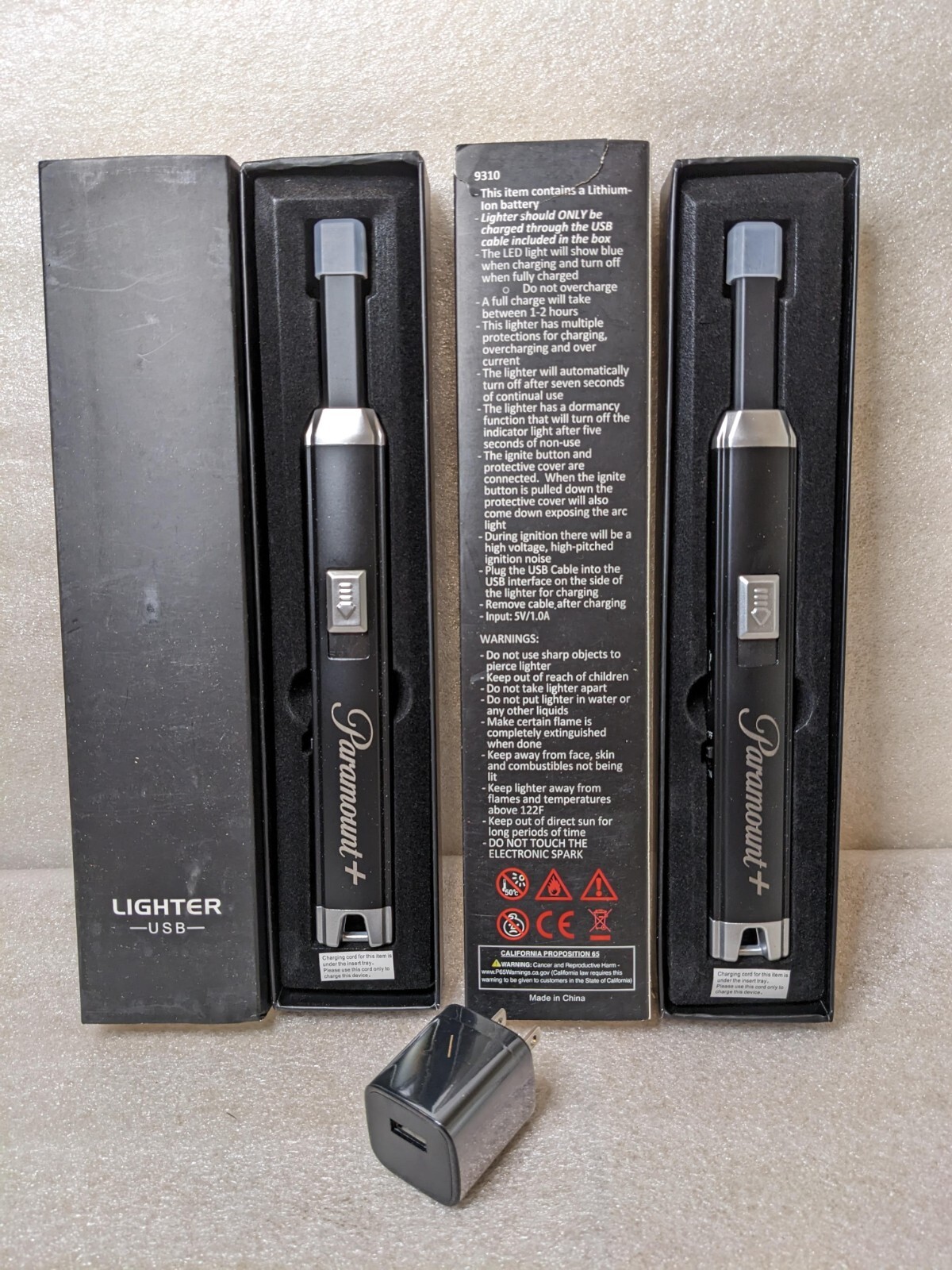 🔥New🔥 2 x Windproof Rechargable USB Lighter 9" Long (O2)