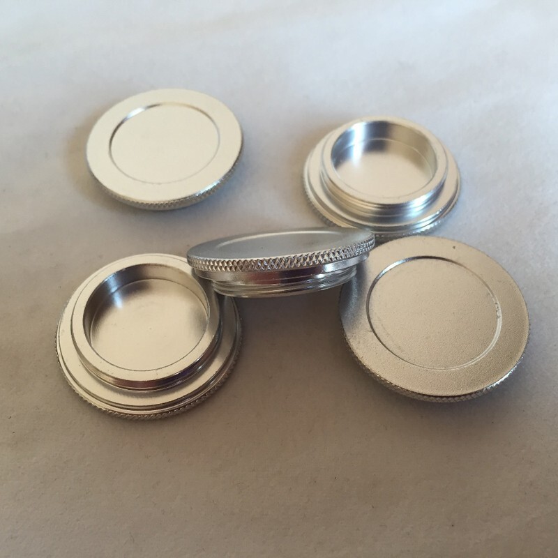 Silver Color C Mount Body Caps CCTV Camera Body Cap Dust Cap Cover Metal Caps