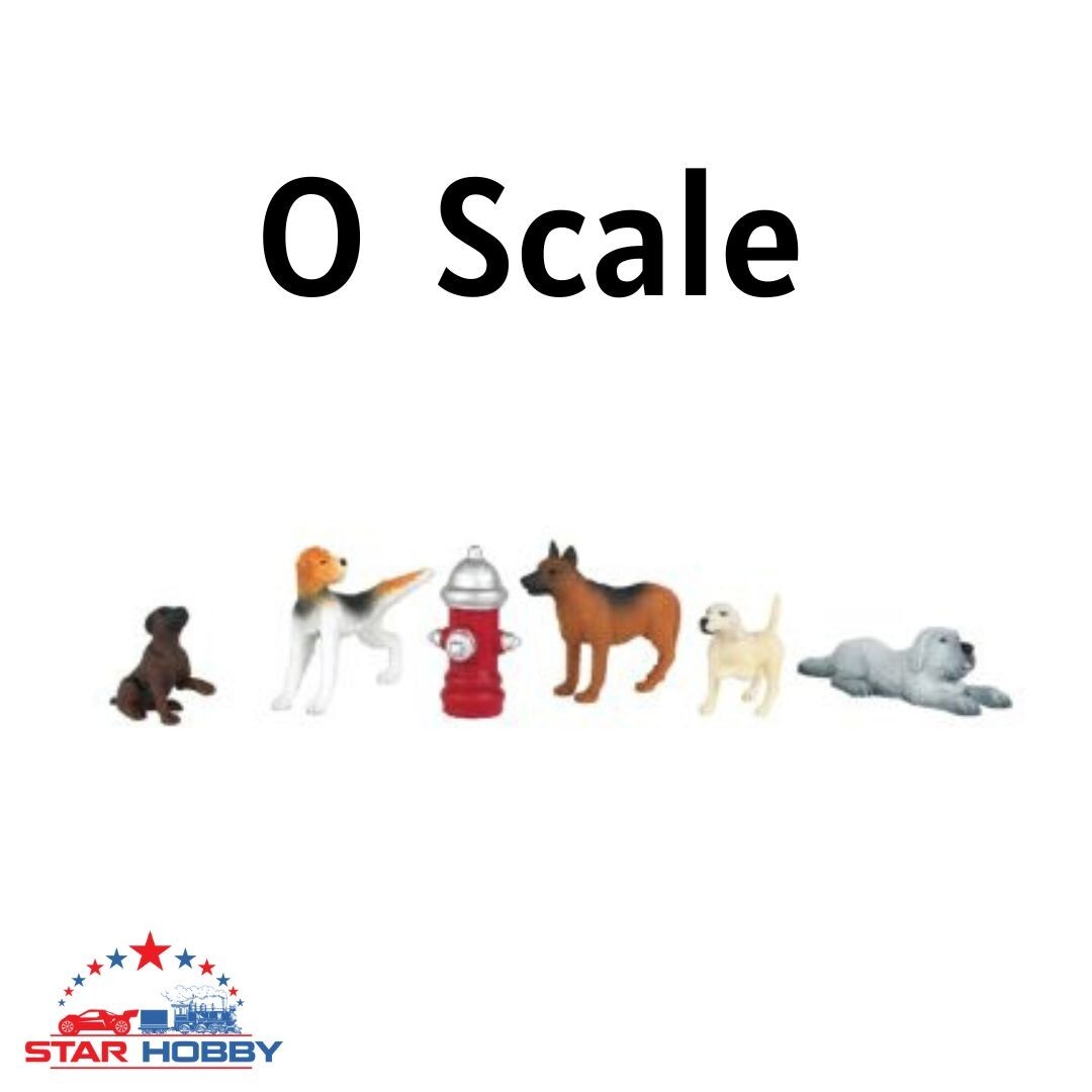 Bachmann 33158 Dogs with Fire Hydrant Figures (O Scale)