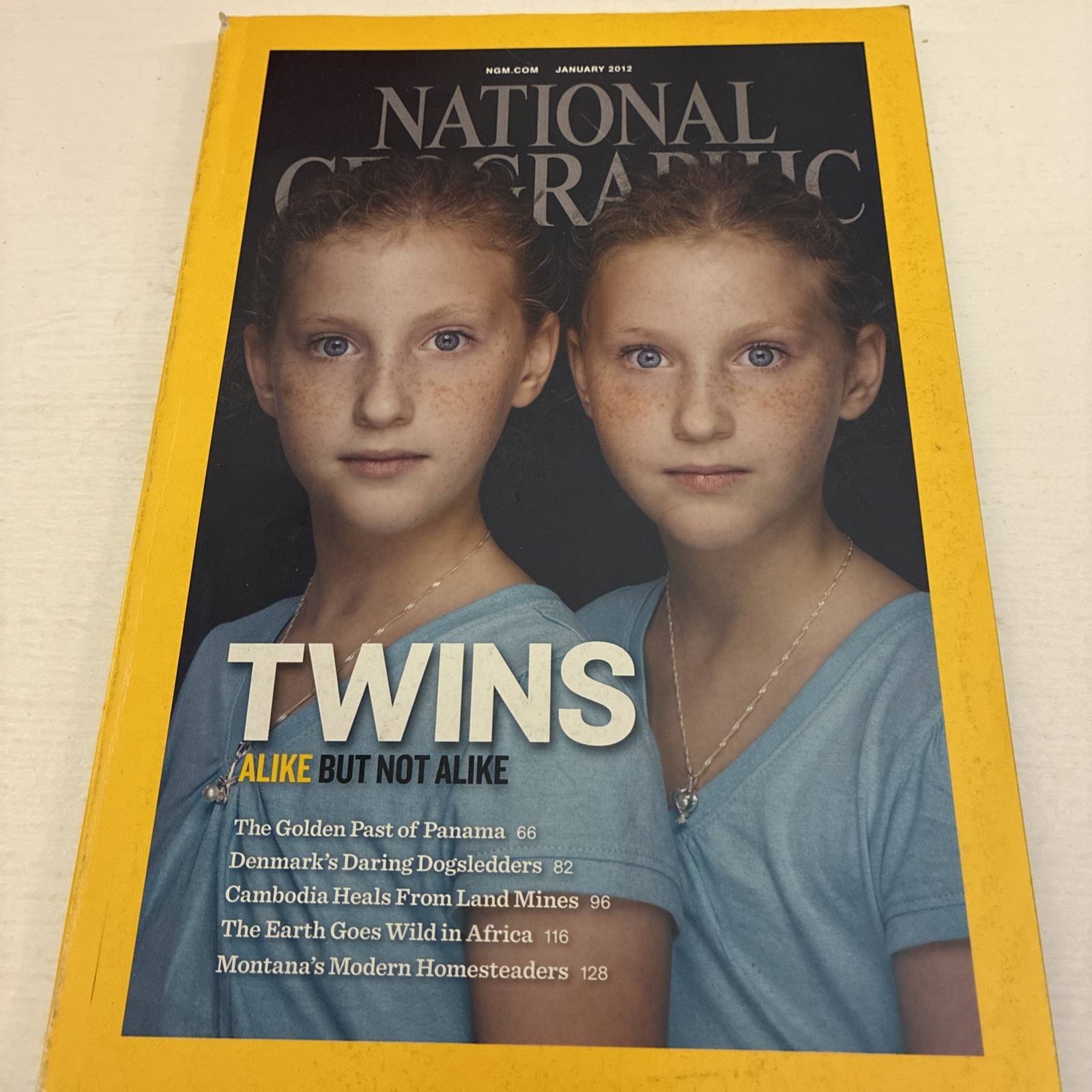 National Geographic Magazine January 2012 - Twins Alike But Not Alike