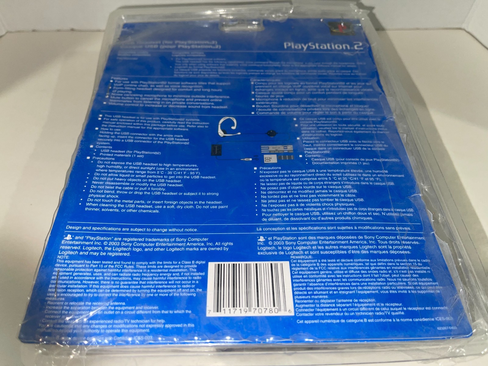 Logitech USB Headset Compatible with Sony PlayStation 2 - Open Box