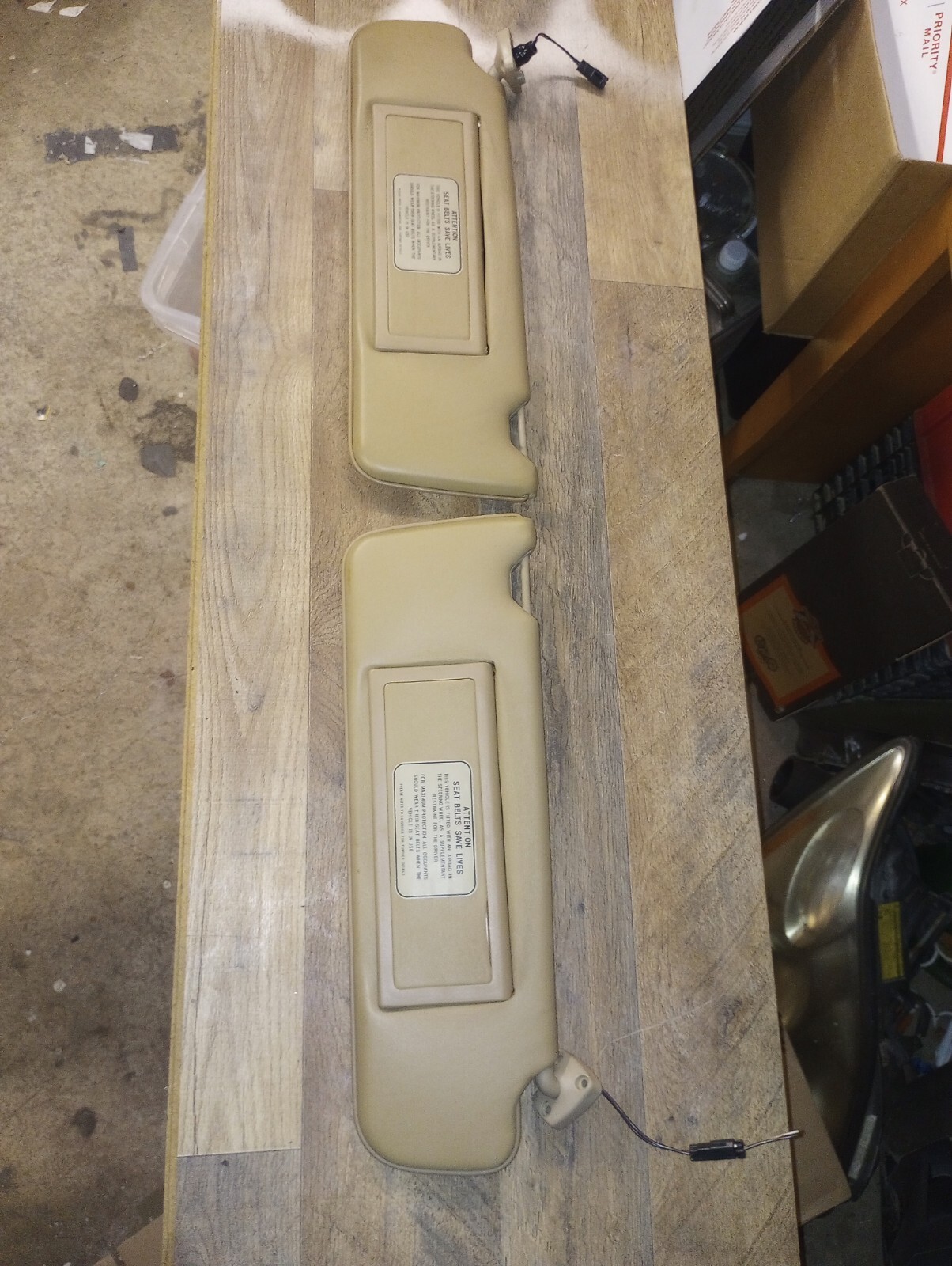 1990 - 94 Jaguar XJ6 / XJ12 PAIR Of Sunvisors / Sun Visors