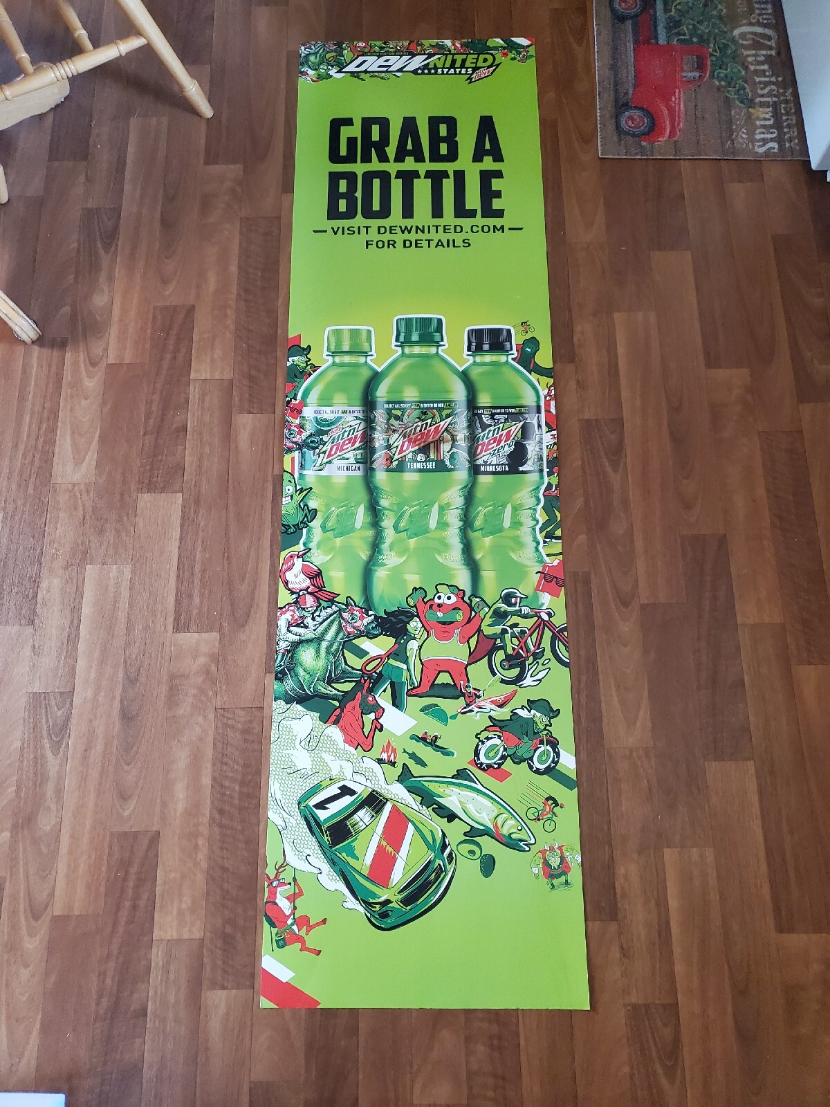 HUGE 2020 Mountain Dew Dewnited States Paper Stock Advertisement 76"x20½" Mt Dew