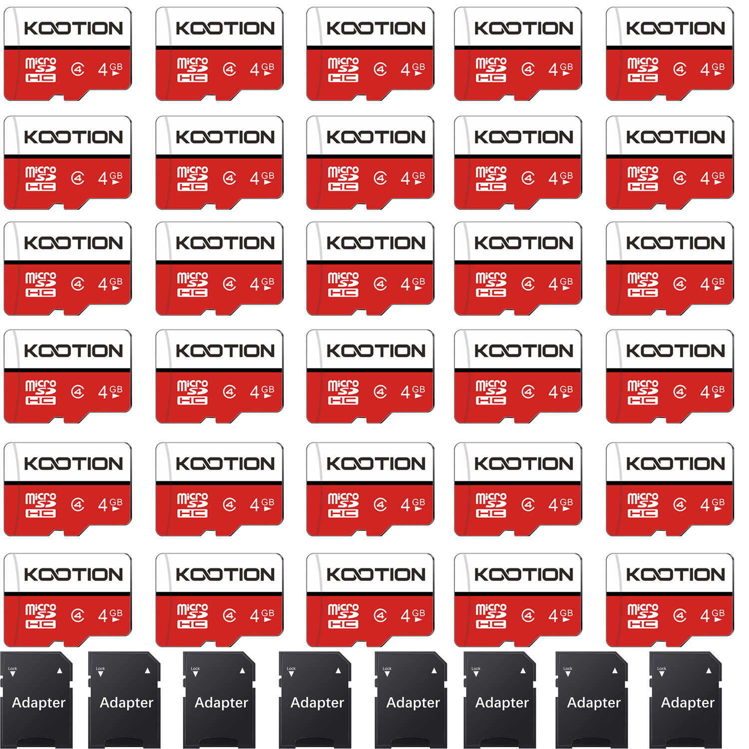 Kootion 5/ 10/ 100pcs Micro SD card 4GB Memory Card High Speed TF Card Wholesale