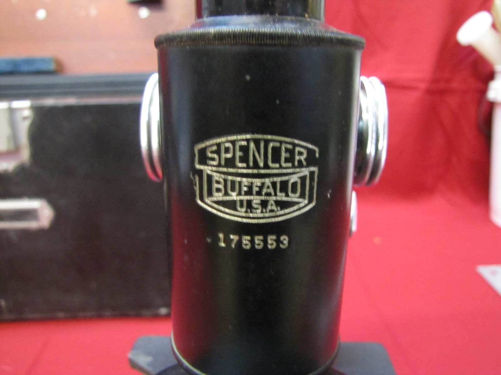 Antique 1940s Spencer Buffalo Microscope & Case