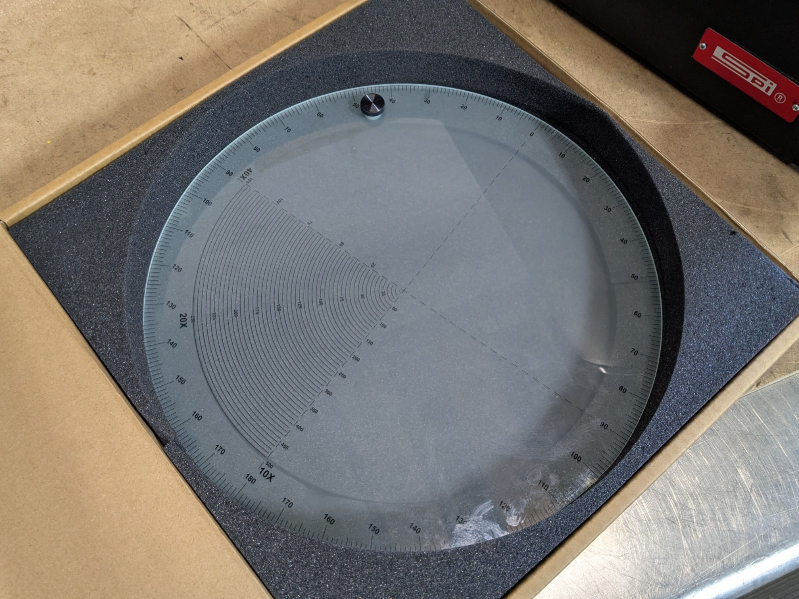 SPI Optical Comparator 12" Screen 10x 20x 40x Lenses 12-526-0 Parts / Repair