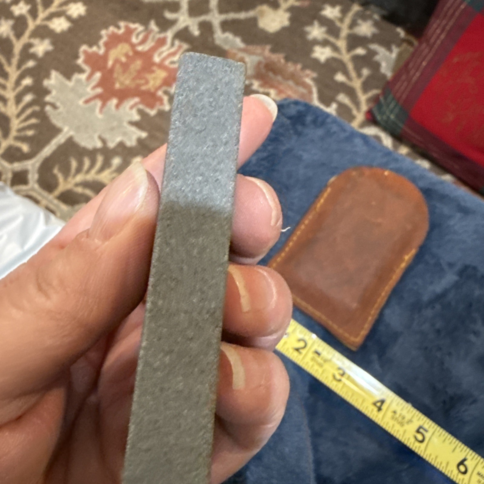 Vintage Boy Scouts of America Sharpening Stone With Leather Case Hone For Knife