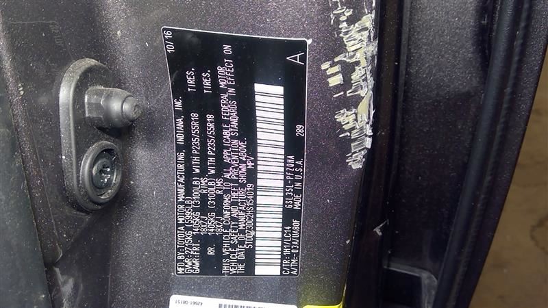 2017 Sienna Multiplex Module Sku#3430405