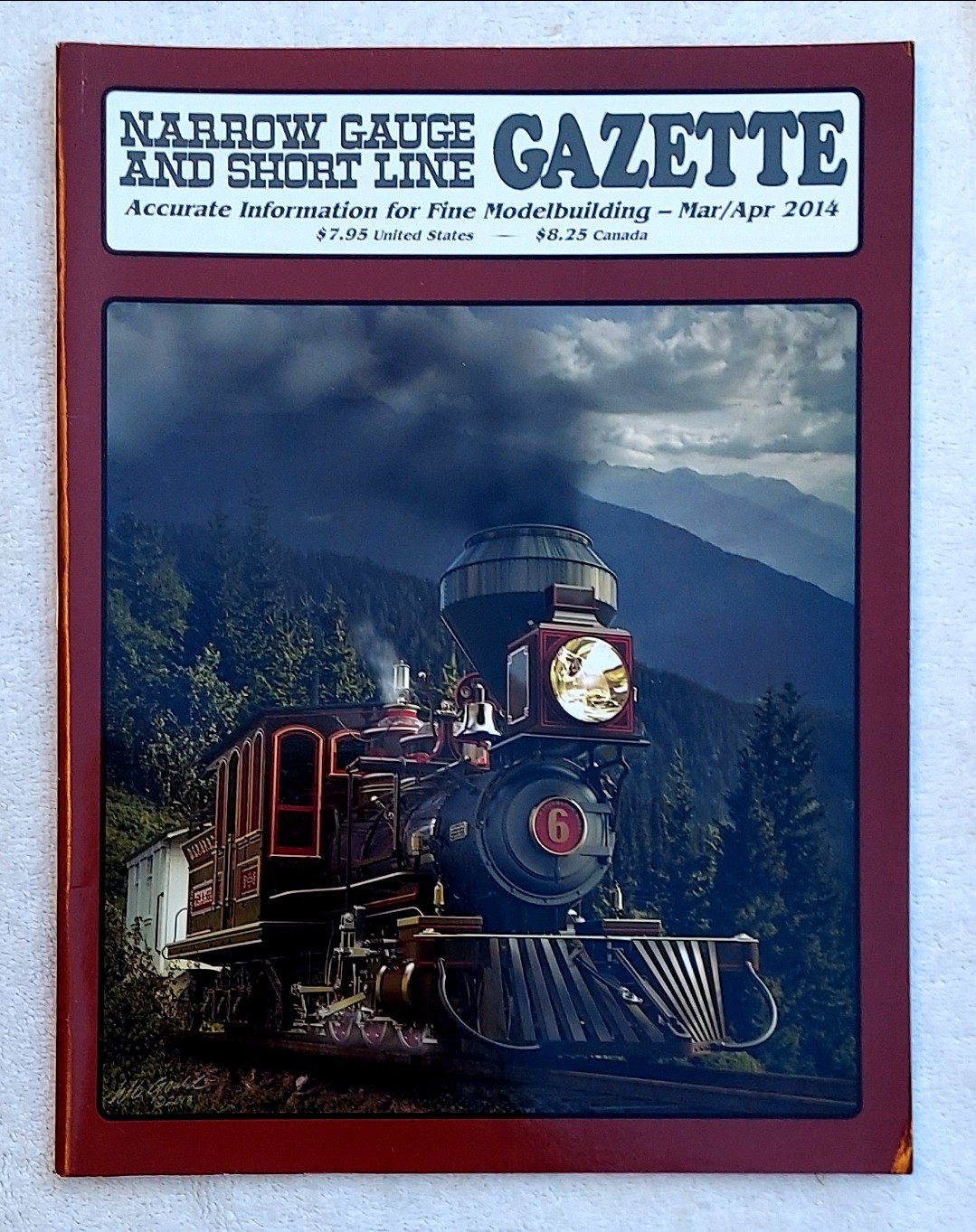 RARE! NARROW GAUGE AND SHORT LINE Gazette Magazine Trains Mar/Apr 2014 *MINT*