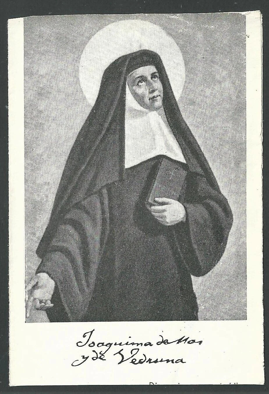 Holy card antique de la Beata Joaquina Vedruna santino image pieuses estampa