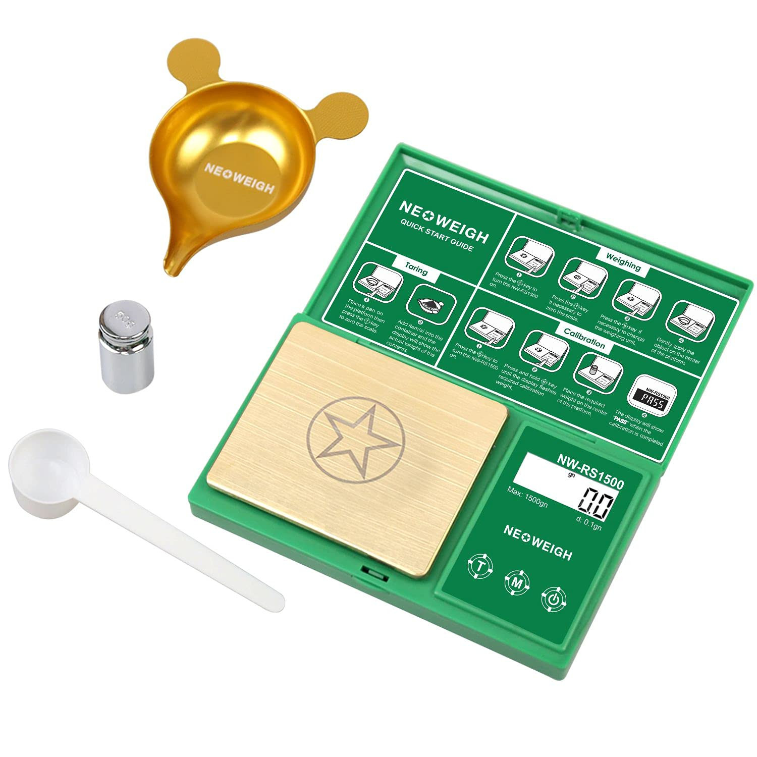 Reloading Scale, Powder Scale for Reloading, 1500 Grains X 0.1 Gn, Digital Powde