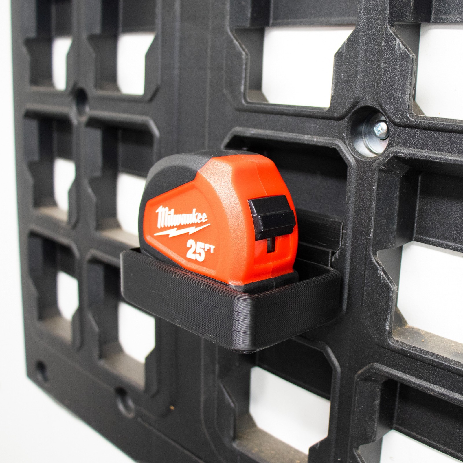 Tape Measure Tray Mount Fits Milwaukee PACKOUT Wall Plate Garage Organizer