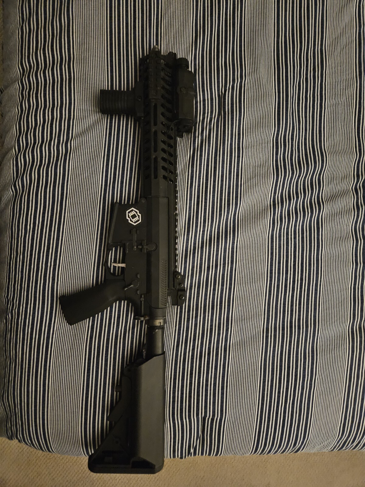 Fully Built Lancer Tactical M4 Airsoft Gun.