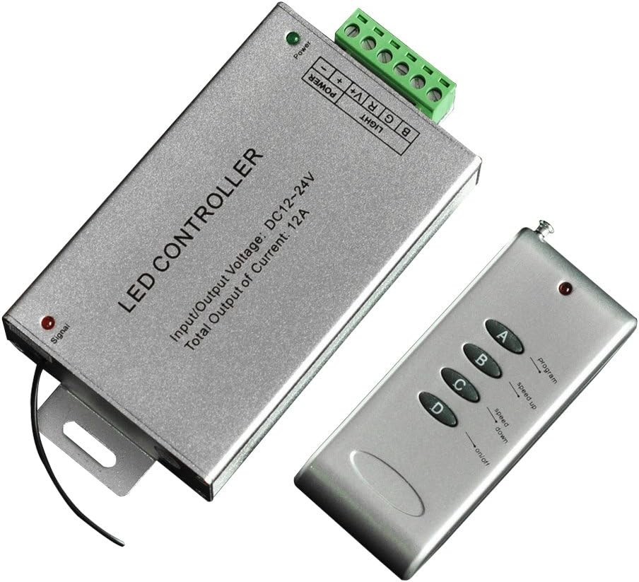DC12~24V LED Controller 12A 4-Key RGB Controller RF Wireless Control Switch