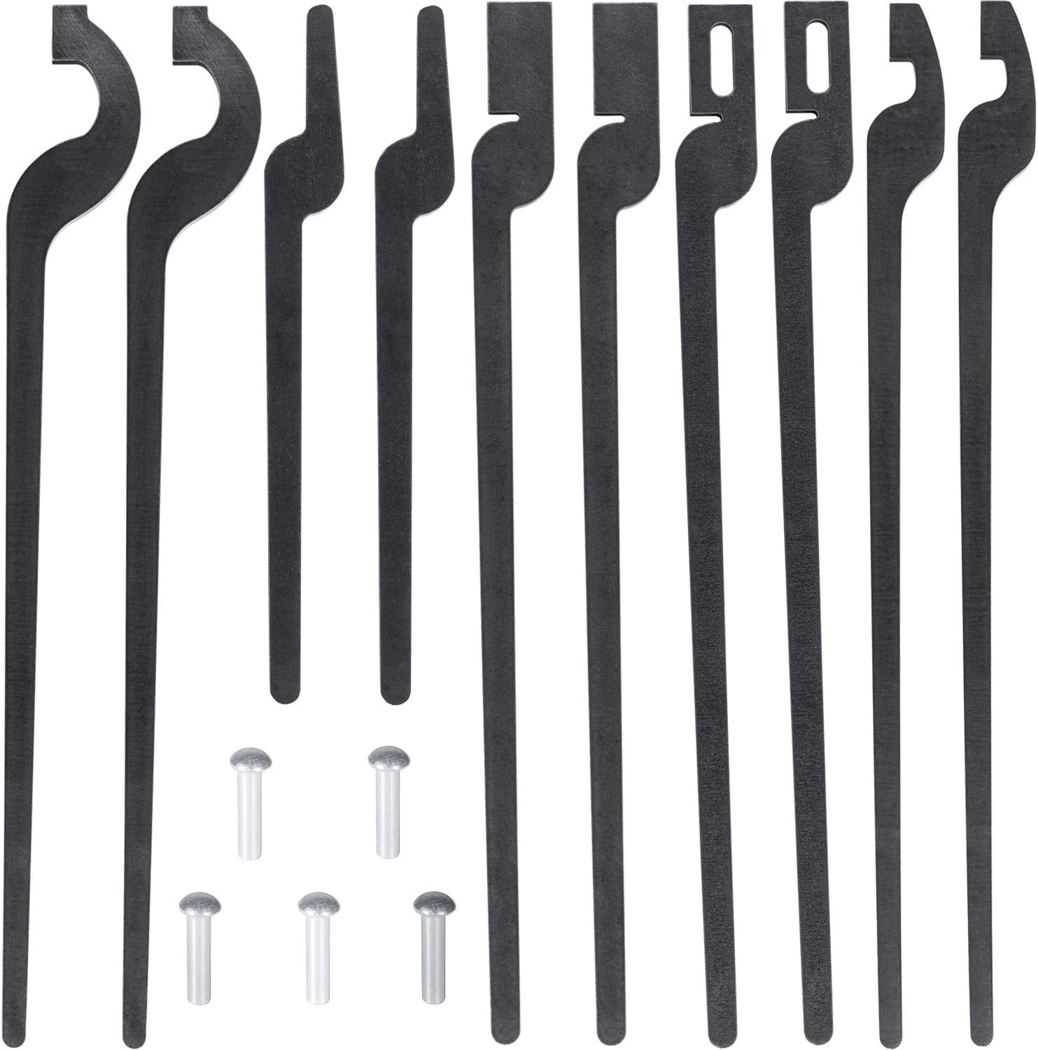 Rapid Tongs Bundle Set Five Types DIY Blacksmith Tongs with Rivet, Rapid Bolt/Fl