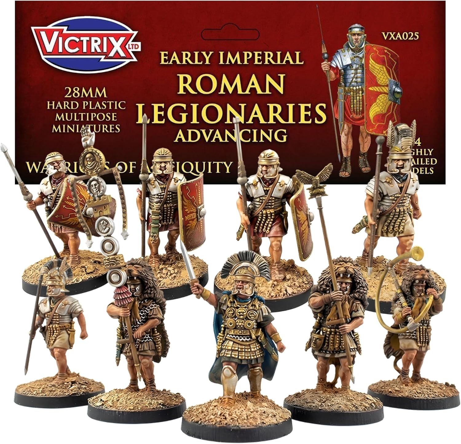 Victrix Miniatures Ancients - Early Imperial Roman Legionaries Advancing