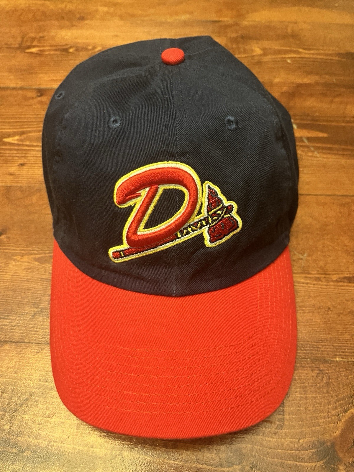 Nike Danville Braves Adjustable Cap Navy Red Baseball Hat One Size