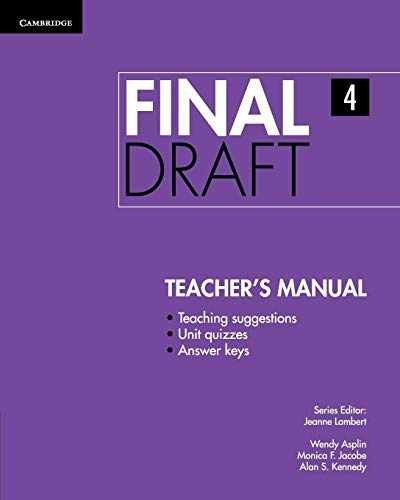 Final Draft Level 4 Teacher's - Paperback, by Asplin Wendy; Jacobe - Very Good
