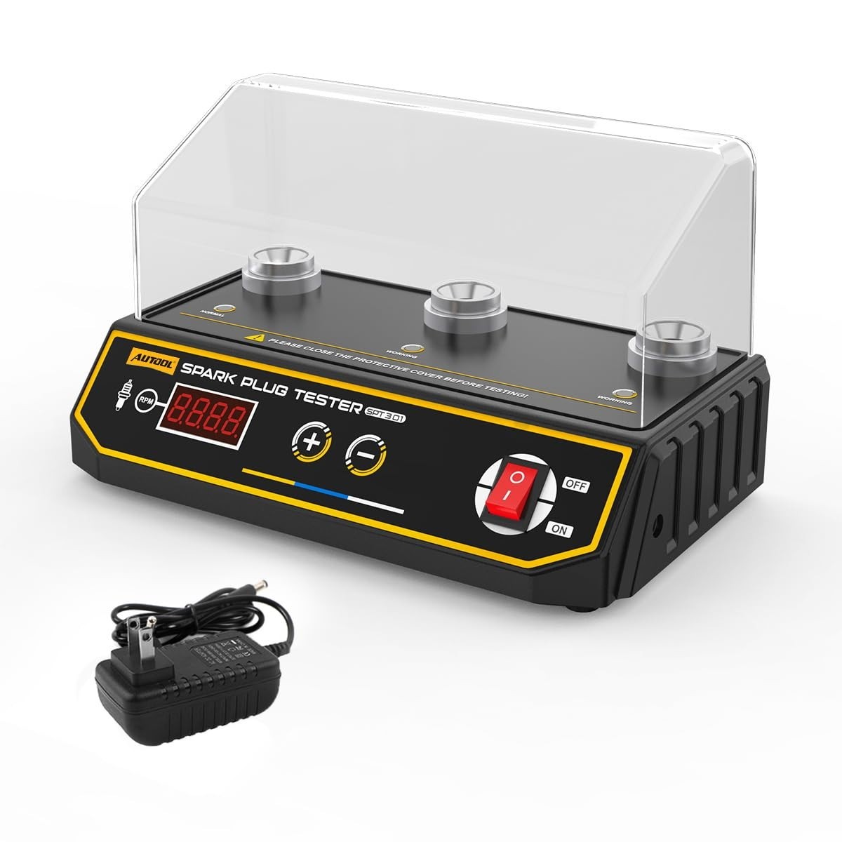 Automotive Spark Plug Tester with Adjustable Frequency for 12V Gasoline Vehicles