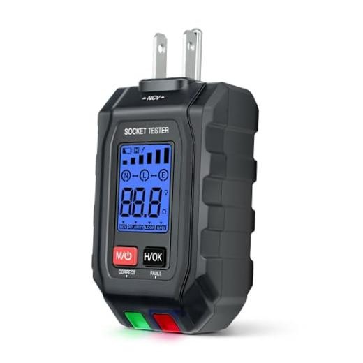 Circuit Breaker Finder & Electrical Tester, 2-in-1 Outlet Tester with Non