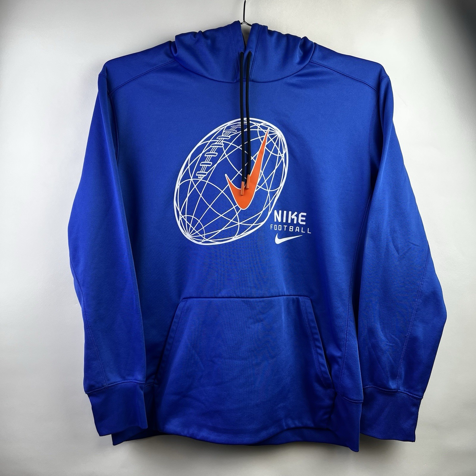 Nike Football Hoodie Therma Dri fit Fleece lined Training Pullover Size L