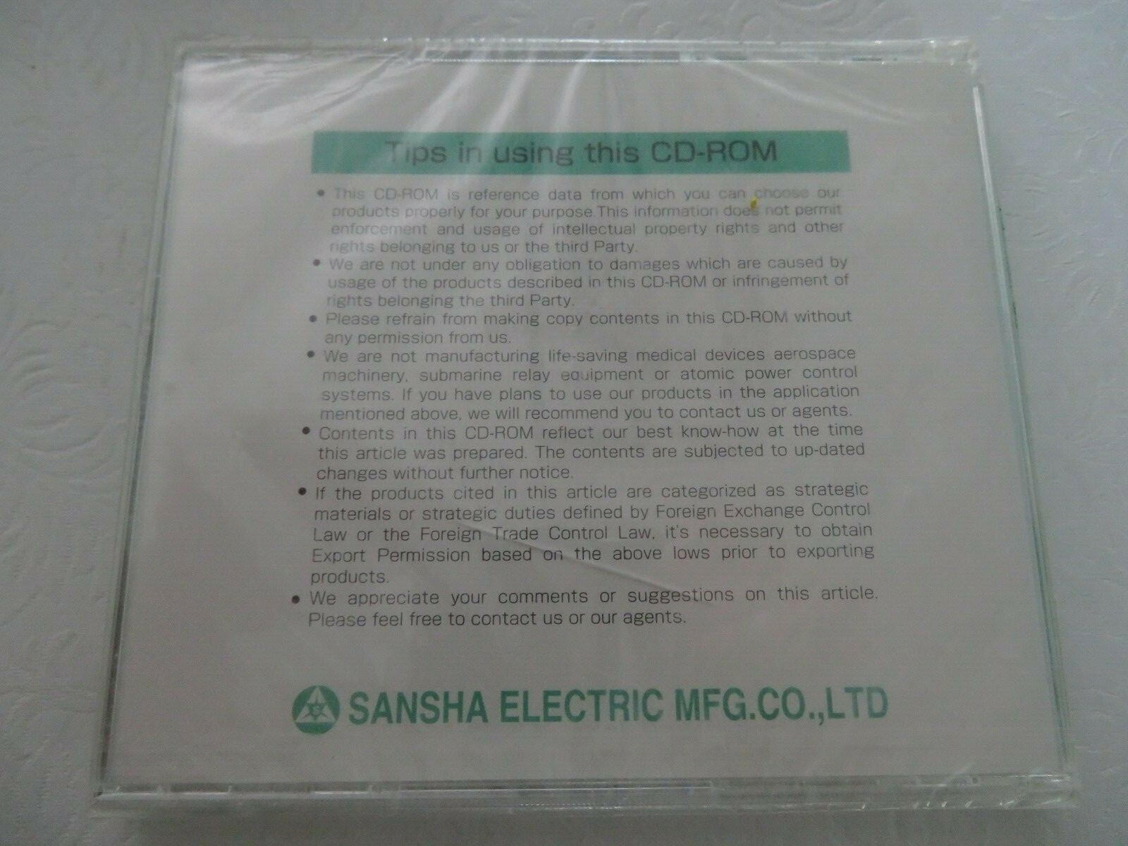 Power Semiconductors Data Book 3rd Edition CD by Sansha Electric MFG