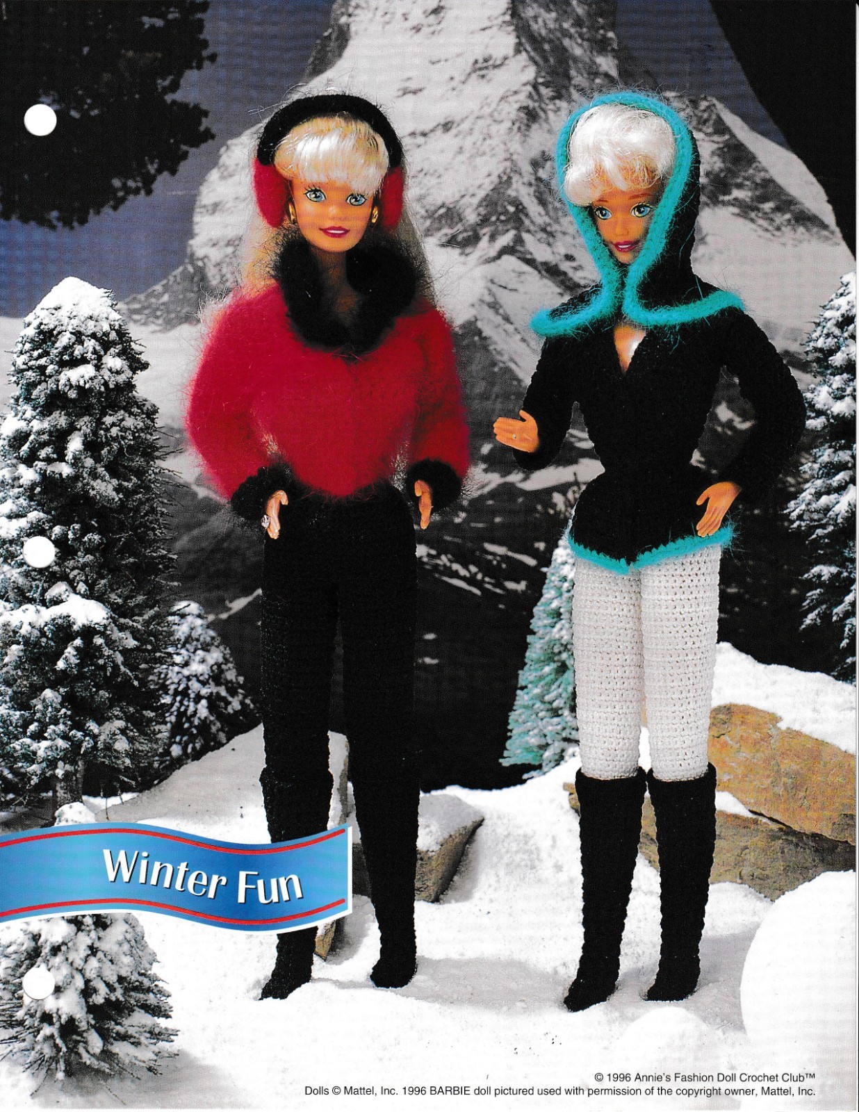 Winter Fun Outfits | Annie's Fashion Doll Crochet Club FCC12-03