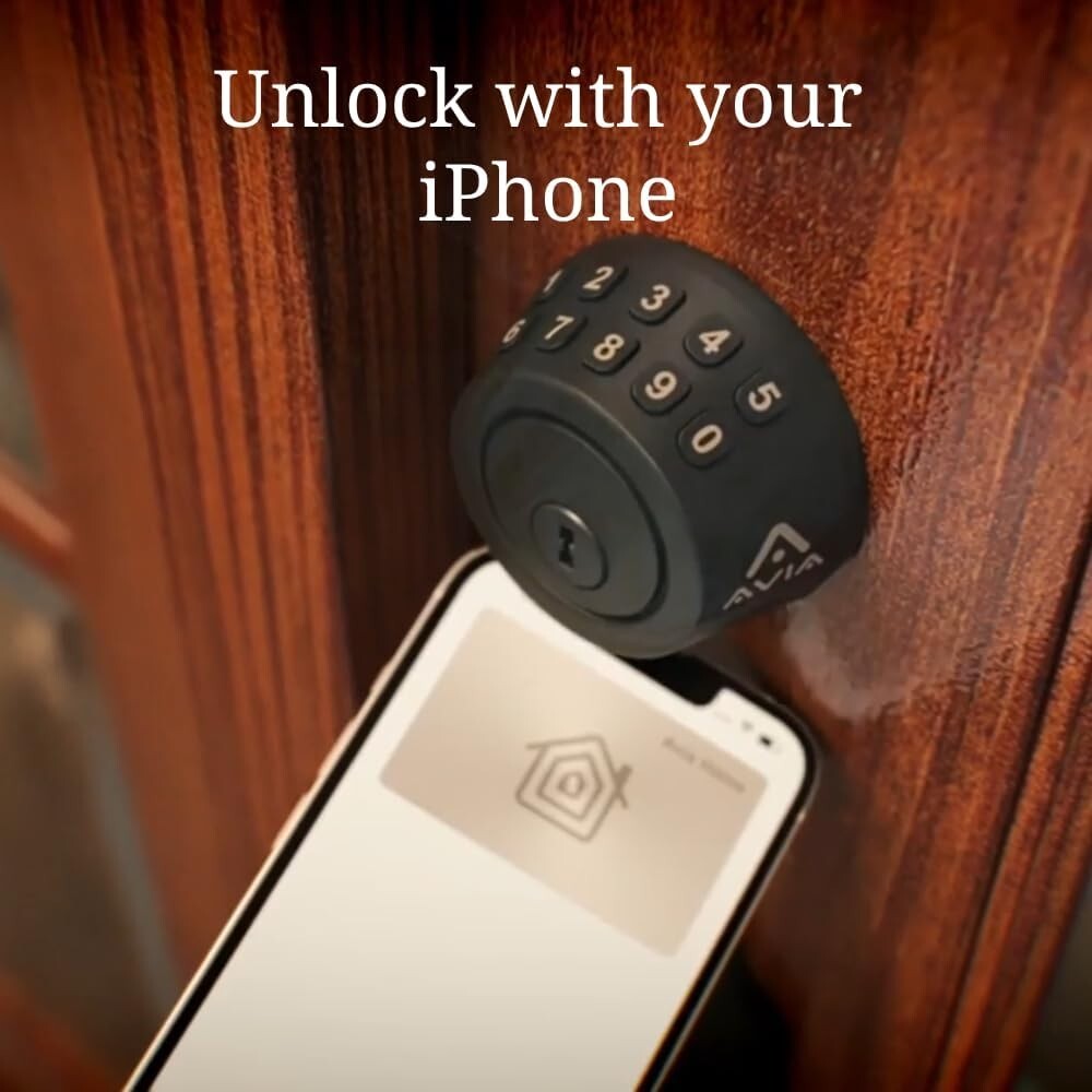 Avia Smart Deadbolt+ Lock – Apple Home Key Compatible – Keypad Door Lock