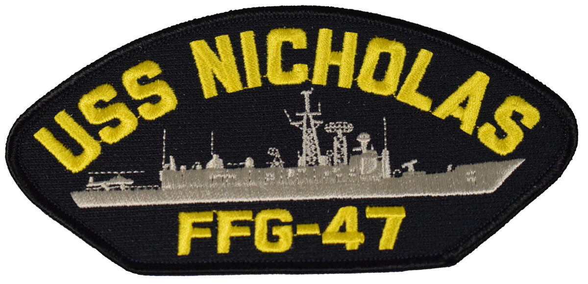 USS NICHOLAS FFG-47 SHIP PATCH - GREAT COLOR - Veteran Owned Business