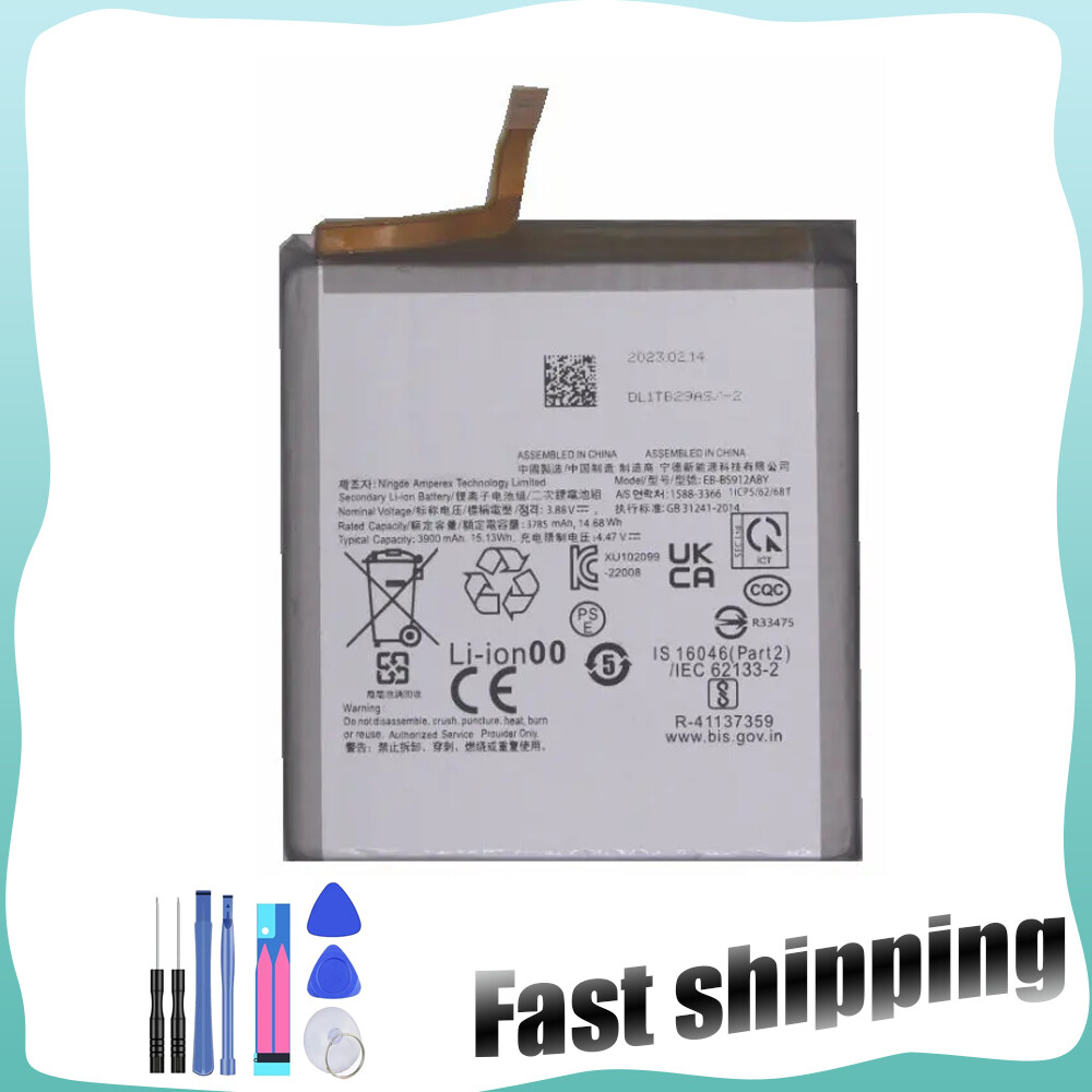 For Samsung Galaxy S23 SM-S911E SM-S911E/DS Replacement Battery EB-BS912ABY TOOL