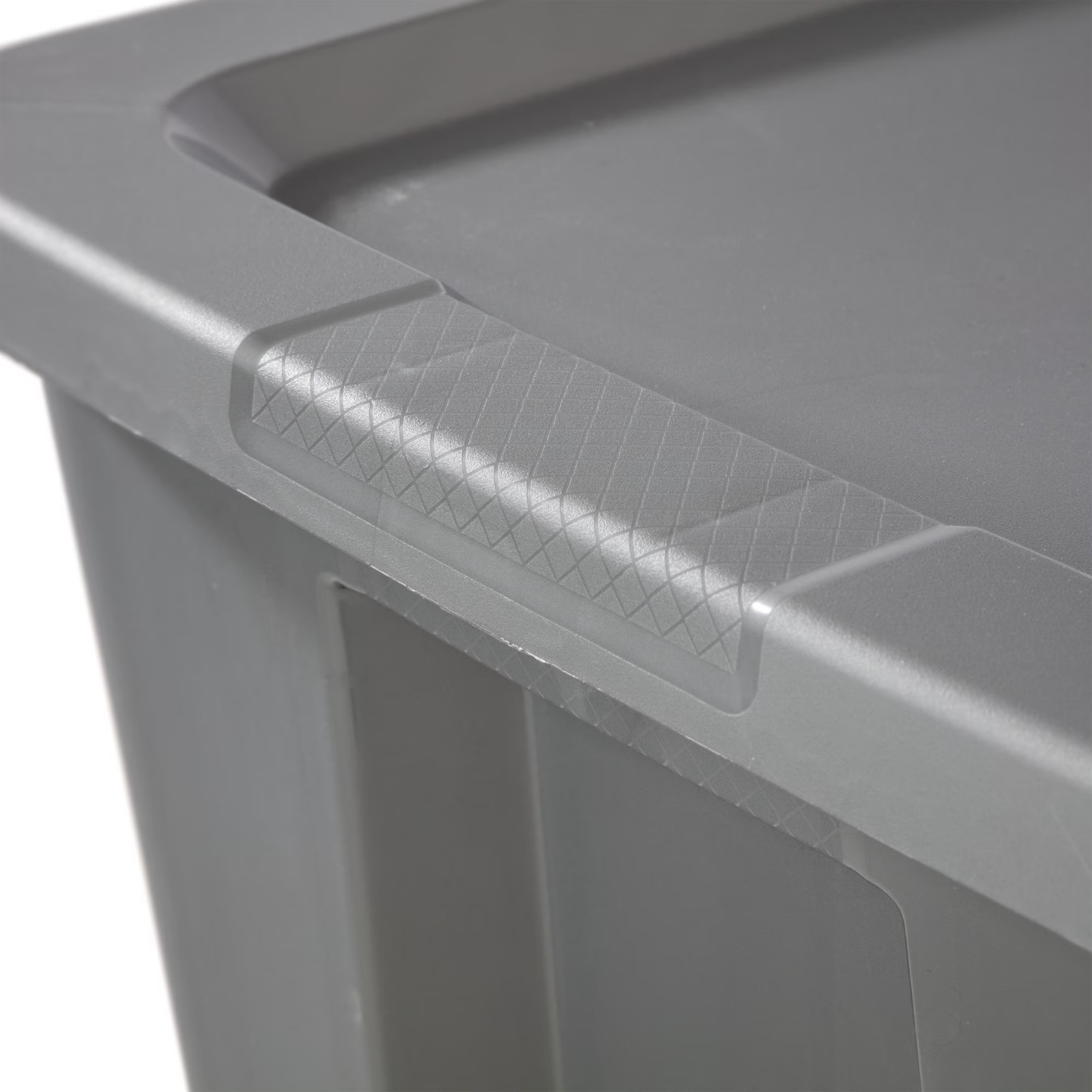 Sterilite Large Storage Bin, 18 Gallon Durable Plastic Storage Tote, Gray 8 pack
