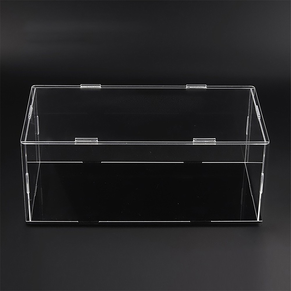 Acrylic Display Case For 1: 18 Model Car with Black Base Clear Storage Stand Box