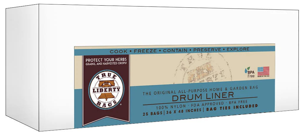 True Liberty 55 Gallon Drum Liners 36 in x 48 in (25/Pack) Hydroponic