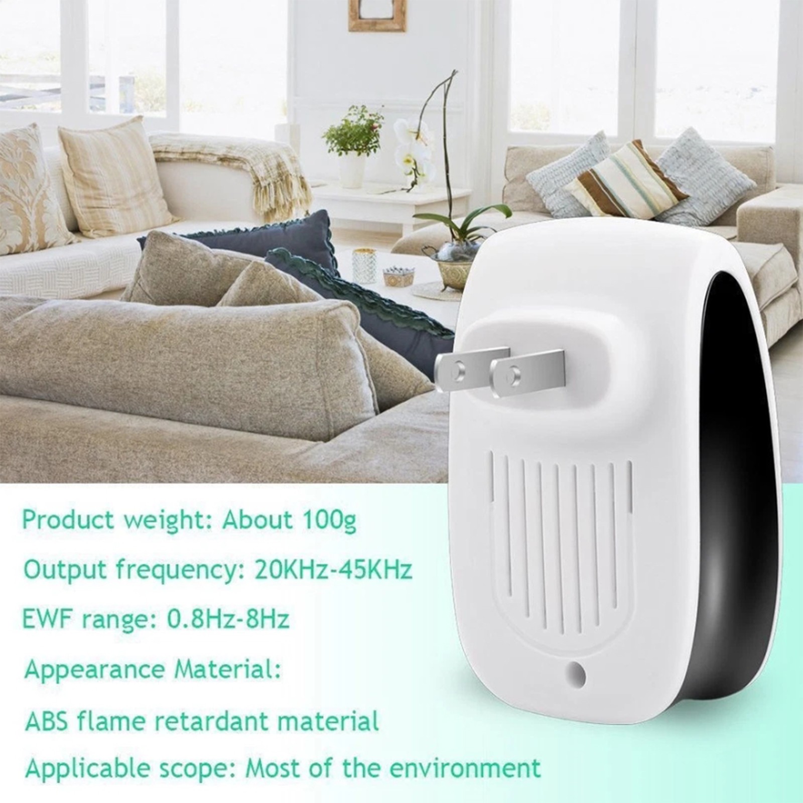 4 Pack Ultrasonic Pest Reject Control Electronic Repeller Mosquito Cockroach Rat