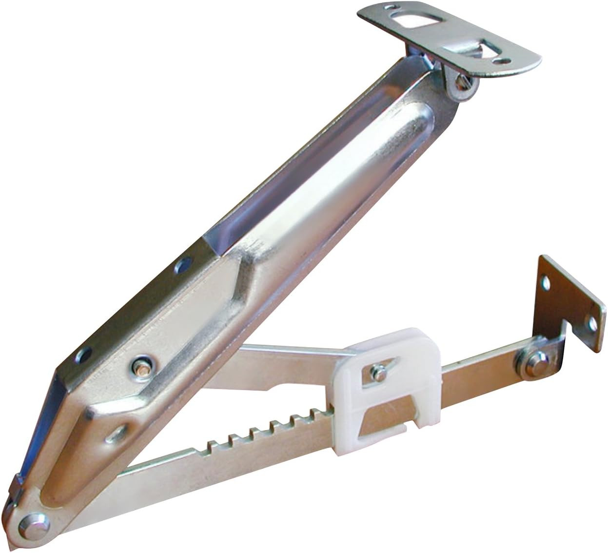 Hardware Ratchet Headrest Fitting for Beds, Desk Lids, Drafting Tables, and Draw