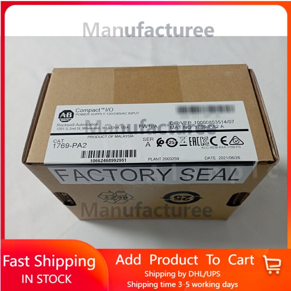 New Sealed Allen-Bradley 1769-PA2 CompactLogix Power Supply 1769PA2 US Free Tax