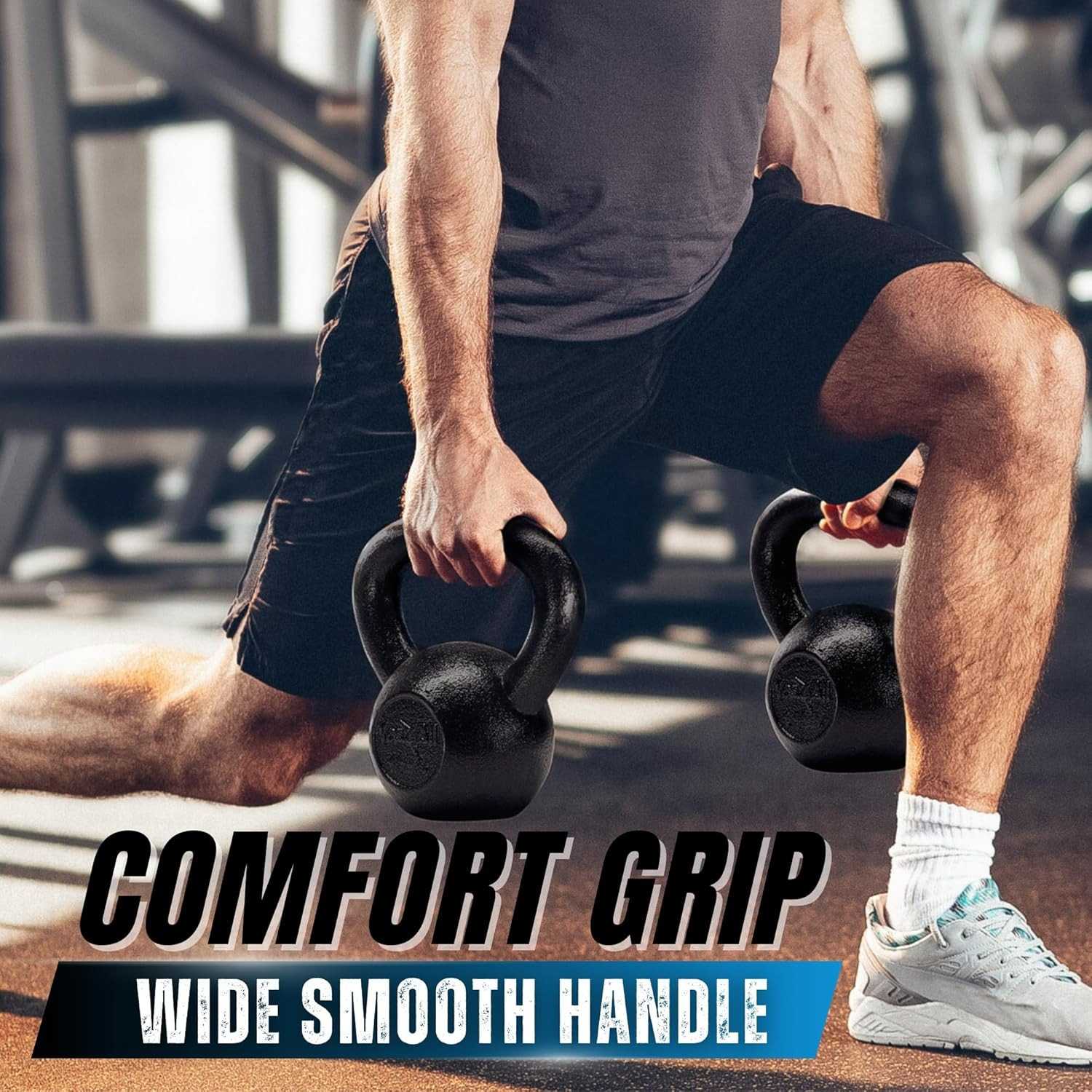 Kettlebell Cast Iron Sets 5 - 10 - 15 - 20 - 25 - 30 Lbs, Multi-Level from Begin