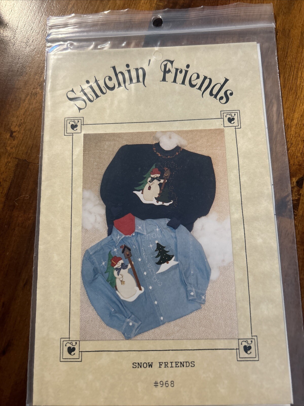 Snow Friends Appliqué Designs #968 Stitchin Friends Snowman New